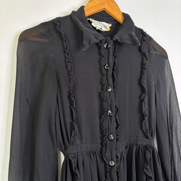 Vintage 1980s Valentino Boutique Silk Dress - Picture 5 of 15